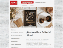 Tablet Screenshot of editorialalma.com